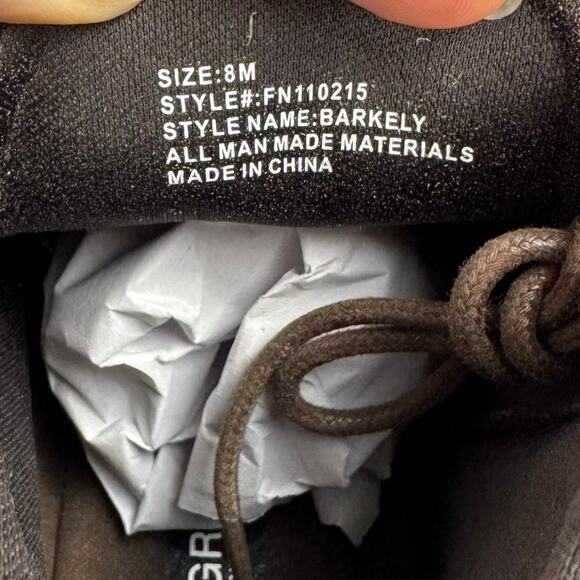 Nick Graham Barkely Brown Faux Leather Lace Up Round Toe Chukka Boots Size 8 - Picture 9 of 12